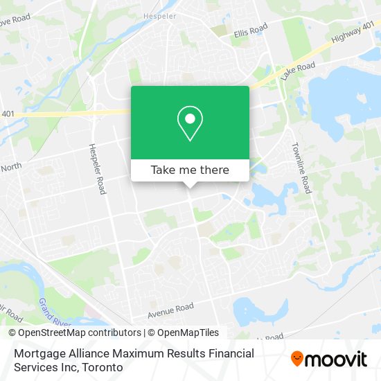 Mortgage Alliance Maximum Results Financial Services Inc map