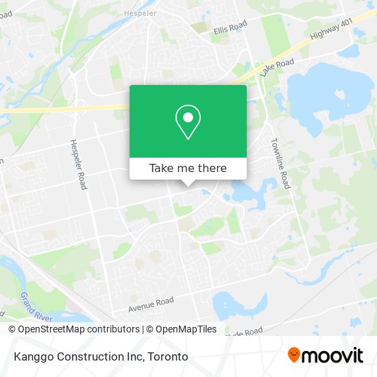 Kanggo Construction Inc map
