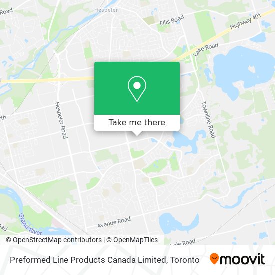 Preformed Line Products Canada Limited map