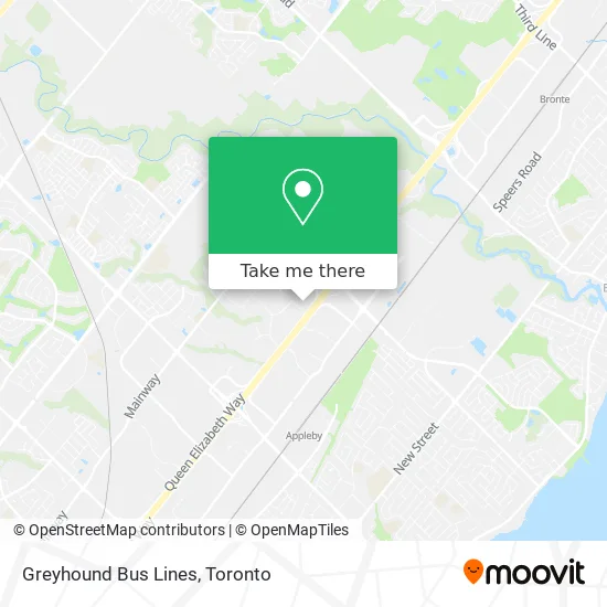 Greyhound Bus Lines map