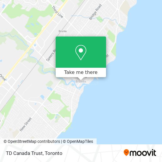 TD Canada Trust map