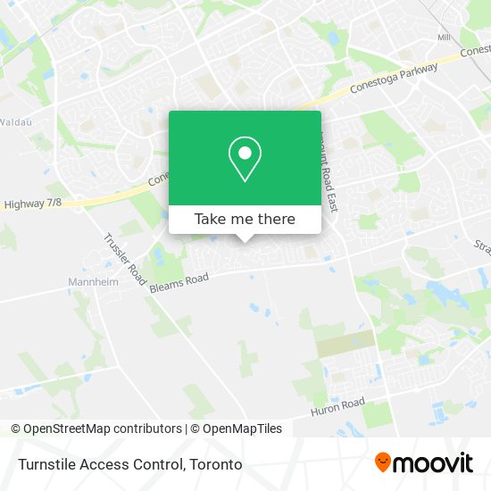 Turnstile Access Control map