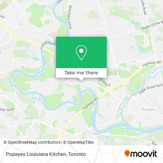 Popeyes Louisiana Kitchen map