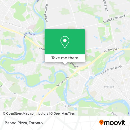 Bapoo Pizza map