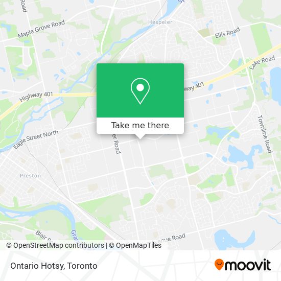 Ontario Hotsy map