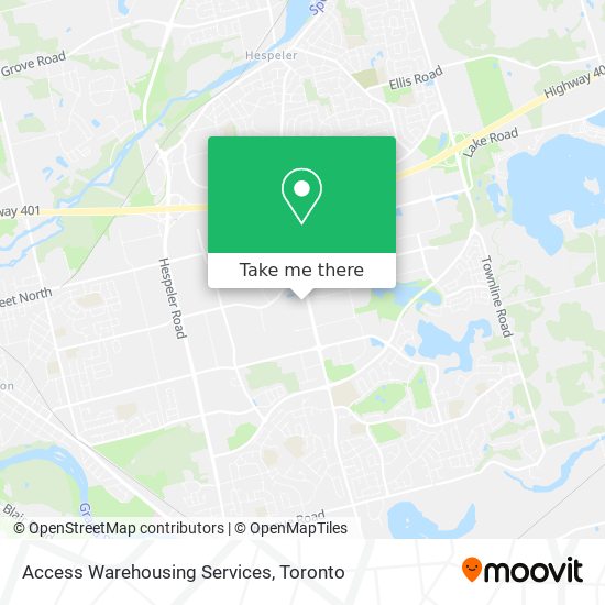 Access Warehousing Services map