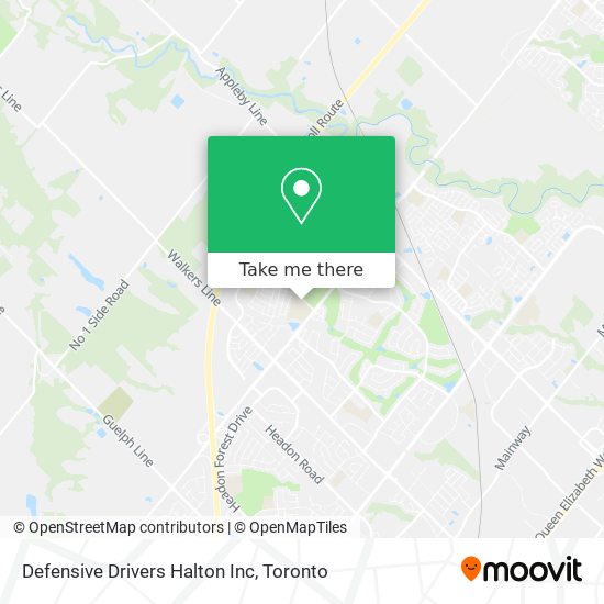 Defensive Drivers Halton Inc map