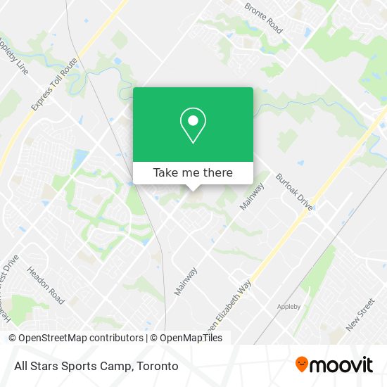 All Stars Sports Camp map