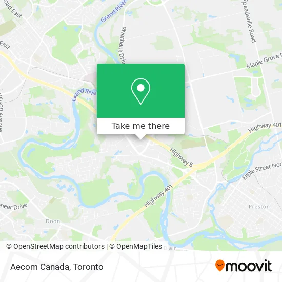 Aecom Canada map