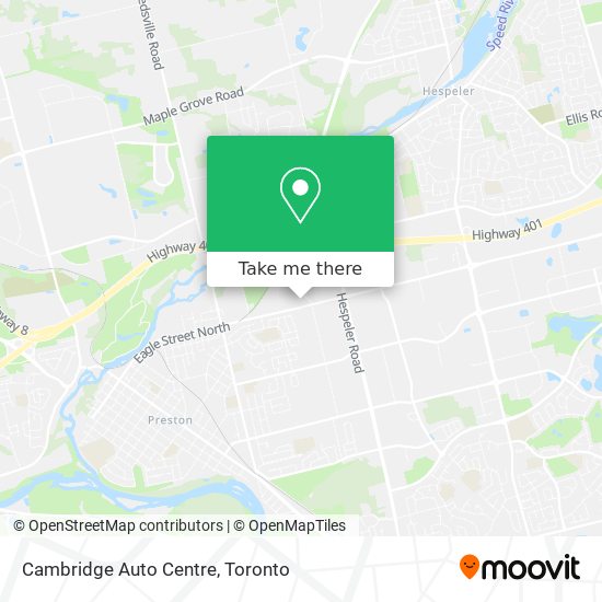 Cambridge Auto Centre plan