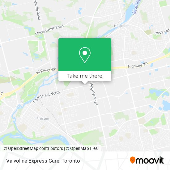 Valvoline Express Care map