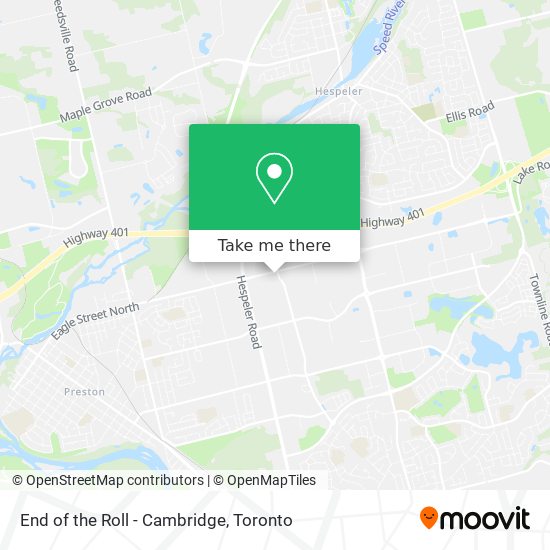 End of the Roll - Cambridge map