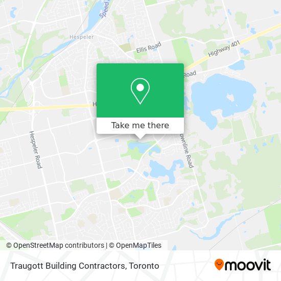 Traugott Building Contractors map