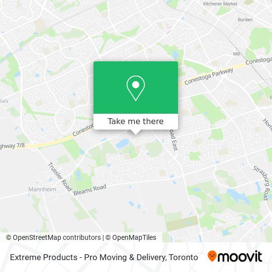 Extreme Products - Pro Moving & Delivery map