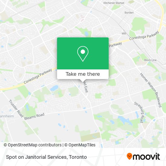 Spot on Janitorial Services map