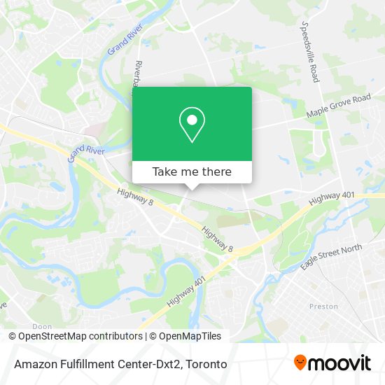 Amazon Fulfillment Center-Dxt2 map