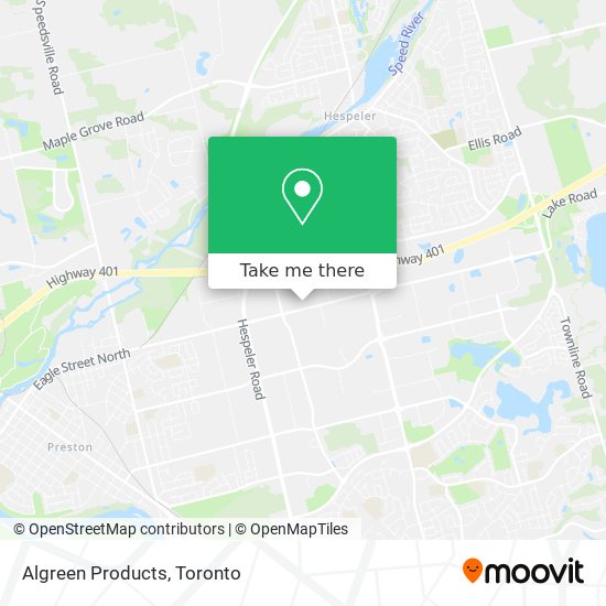 Algreen Products map