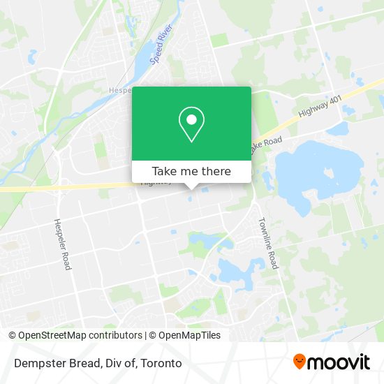 Dempster Bread, Div of map