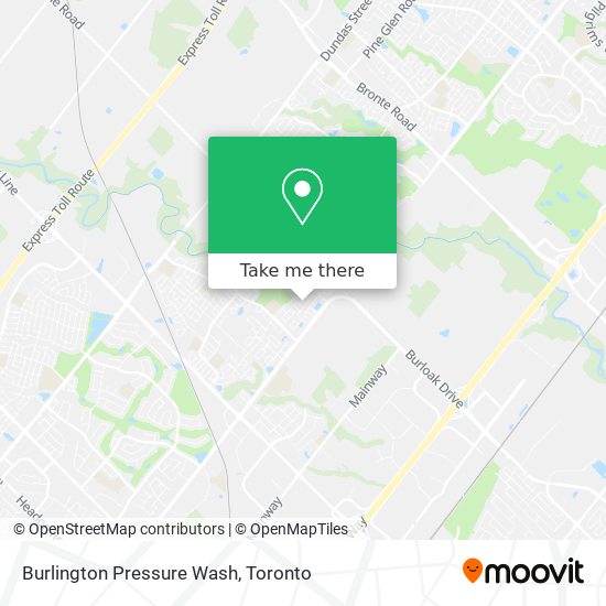 Burlington Pressure Wash map