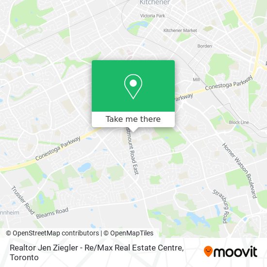 Realtor Jen Ziegler - Re / Max Real Estate Centre map