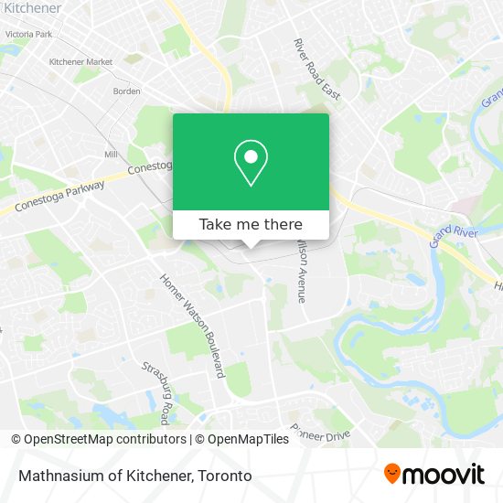 Mathnasium of Kitchener map