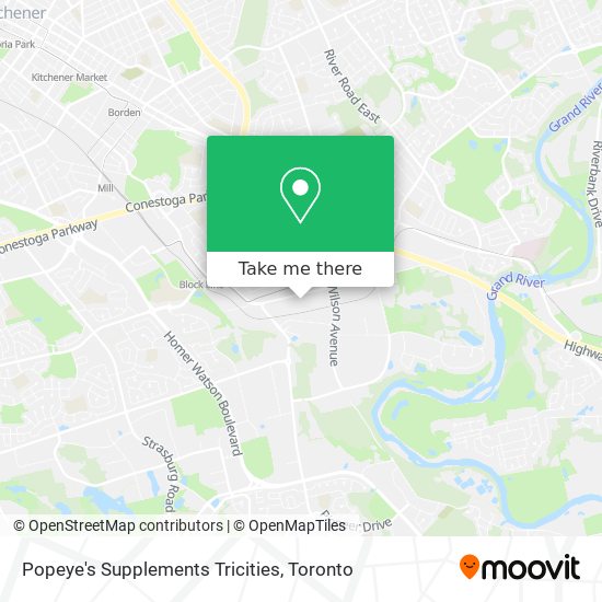 Popeye's Supplements Tricities map