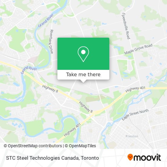 STC Steel Technologies Canada map