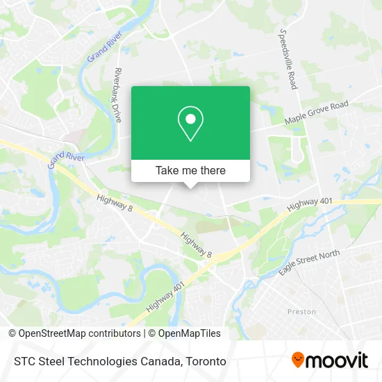 STC Steel Technologies Canada map