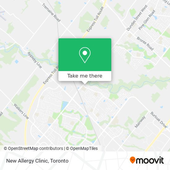 New Allergy Clinic map