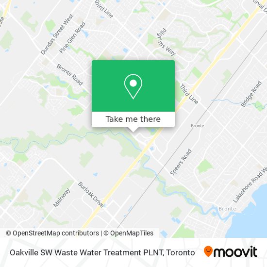 Oakville SW Waste Water Treatment PLNT map