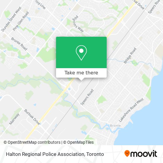 Halton Regional Police Association map