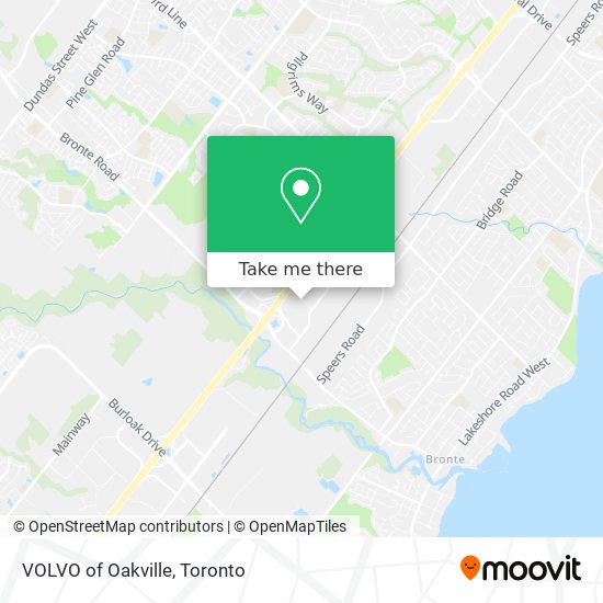 VOLVO of Oakville map