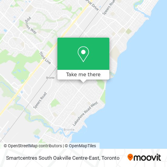 Smartcentres South Oakville Centre-East map