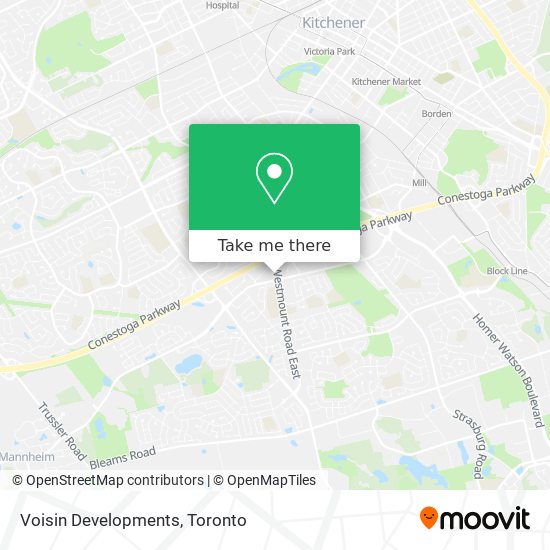 Voisin Developments map