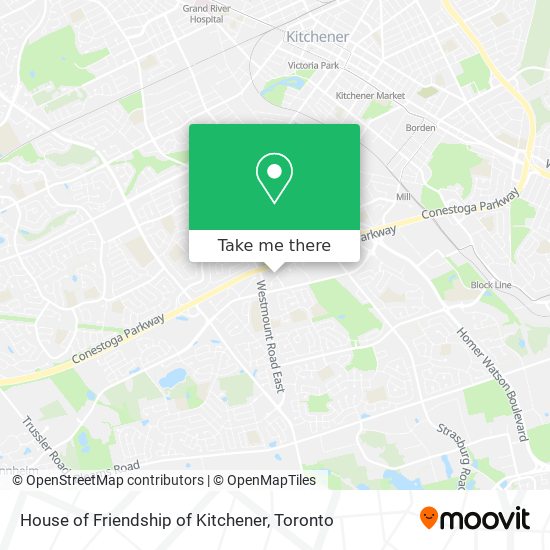 House of Friendship of Kitchener plan