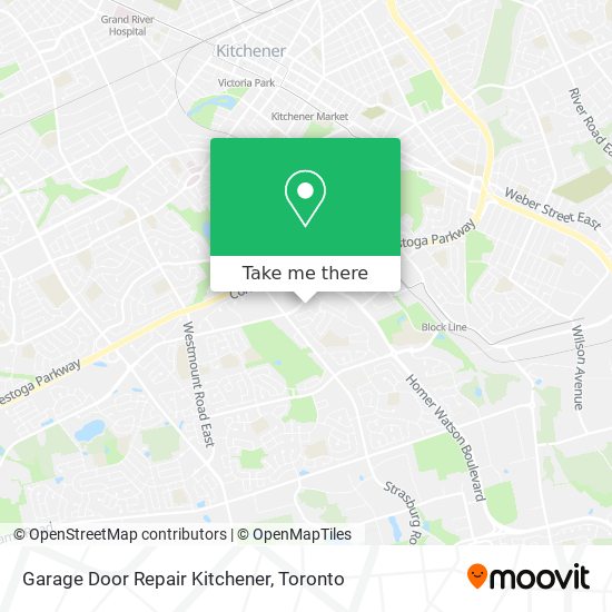 Garage Door Repair Kitchener map