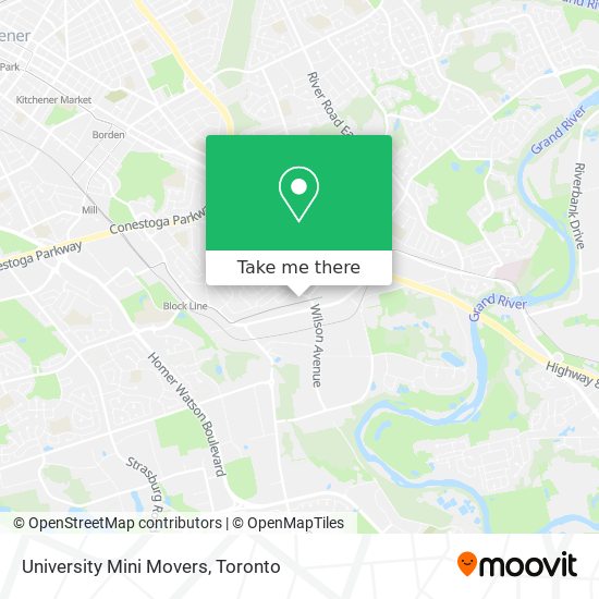 University Mini Movers map
