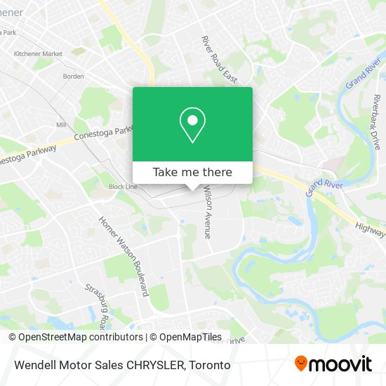 Wendell Motor Sales CHRYSLER map