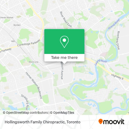 Hollingsworth Family Chiropractic map