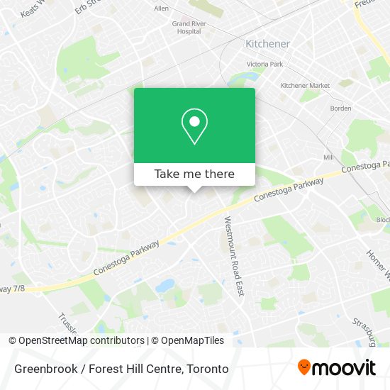 Greenbrook / Forest Hill Centre map