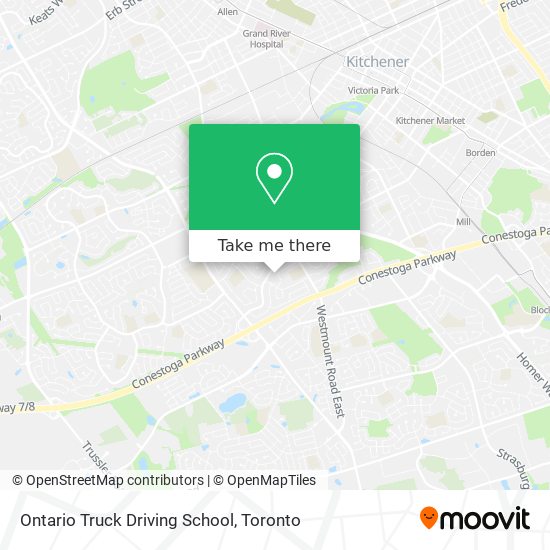 Ontario Truck Driving School map