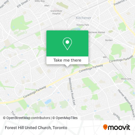 Forest Hill United Church map