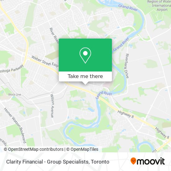 Clarity Financial - Group Specialists map