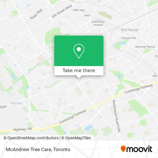 McAndrew Tree Care map