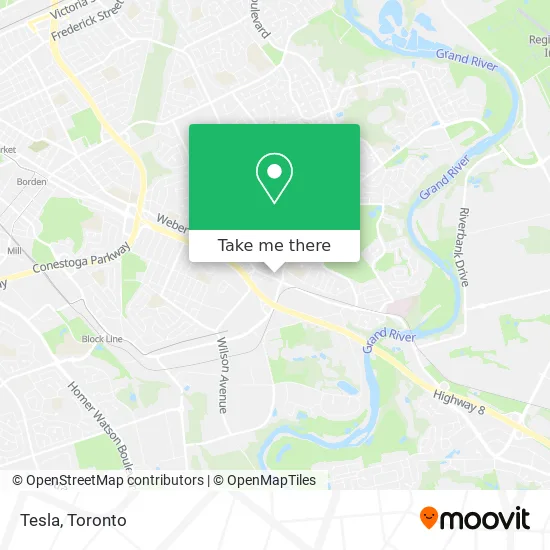 Tesla map