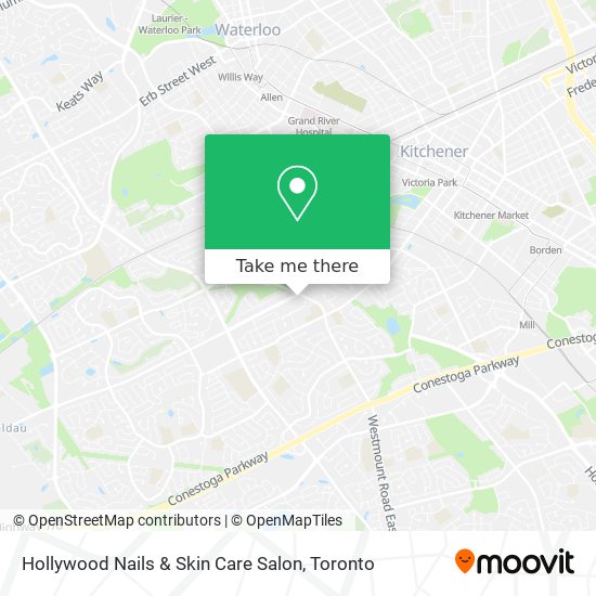 Hollywood Nails & Skin Care Salon map