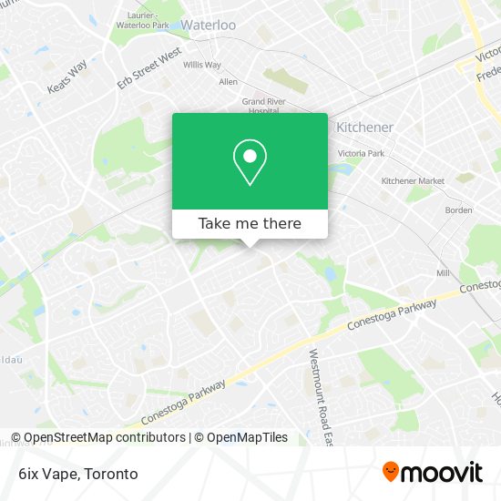 6ix Vape map