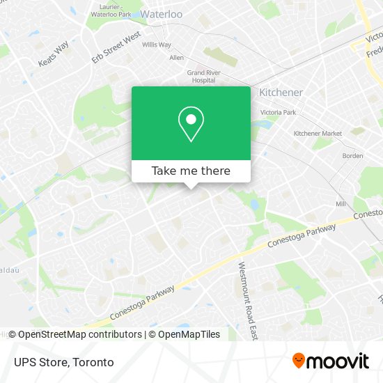 UPS Store map