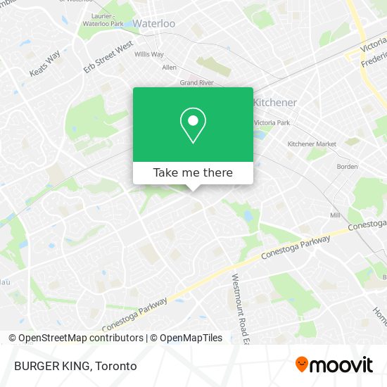 BURGER KING map