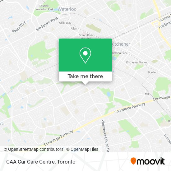 CAA Car Care Centre map
